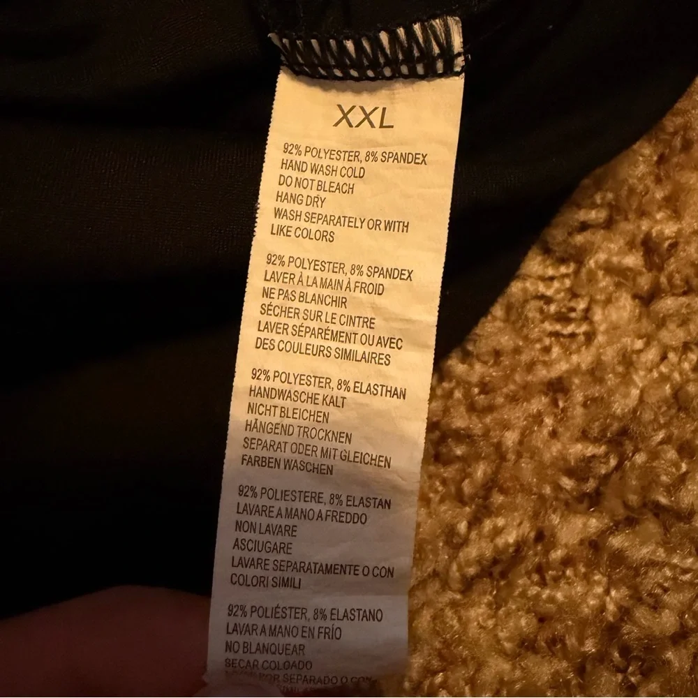 Set of 2 - Black Over the Belly Maternity Leggings with Pockets size 2xl - Picture 2 of 3